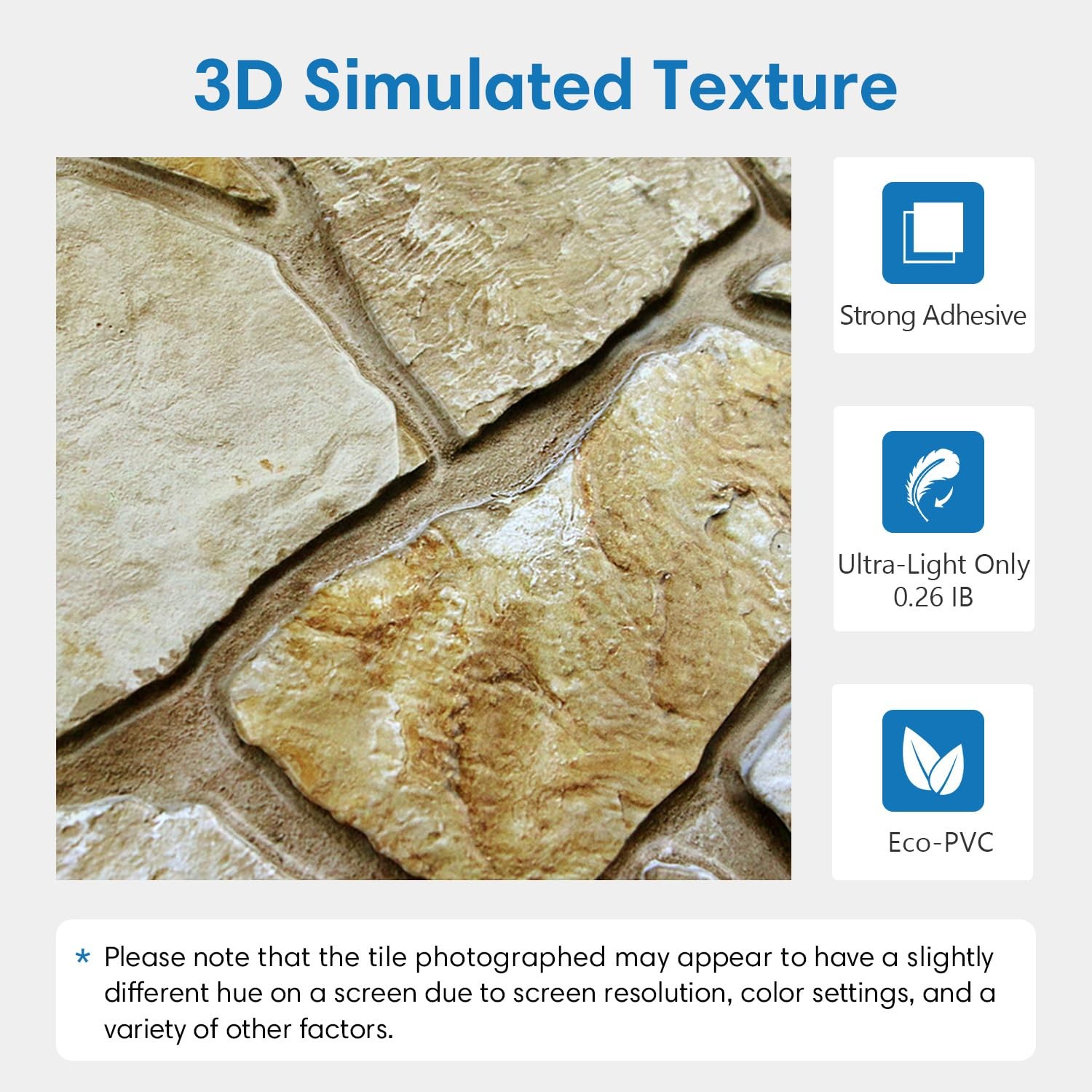 Comstickc 3D Faux Stone Wall Panels Peel And Stick 12 Pcs 22.8 X 11.8 Diy