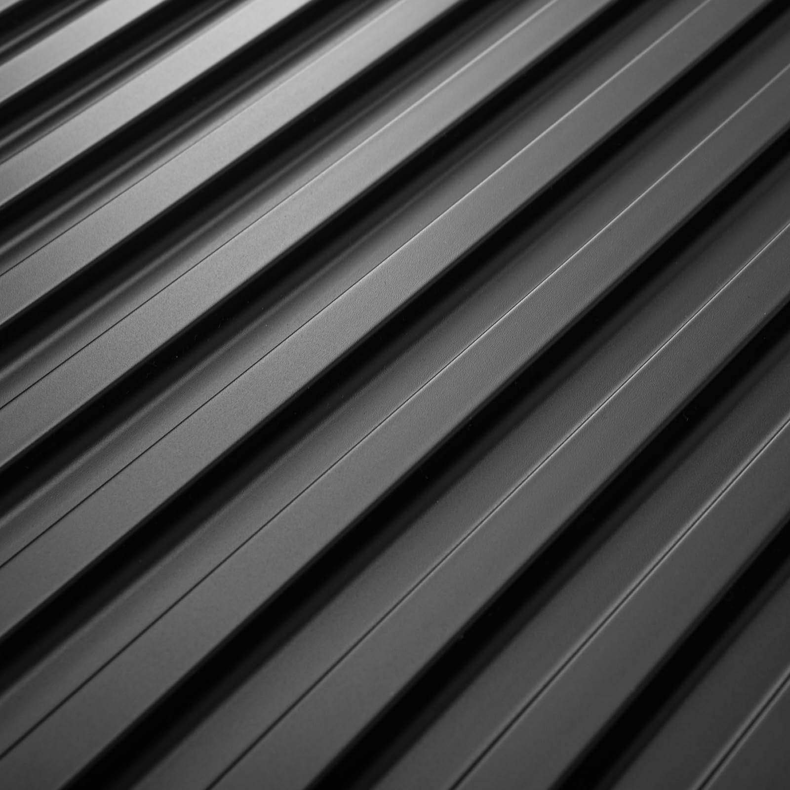 Art3d 6-Pack Slat Design 3D Wall Panels PVC 2×4 FT Black