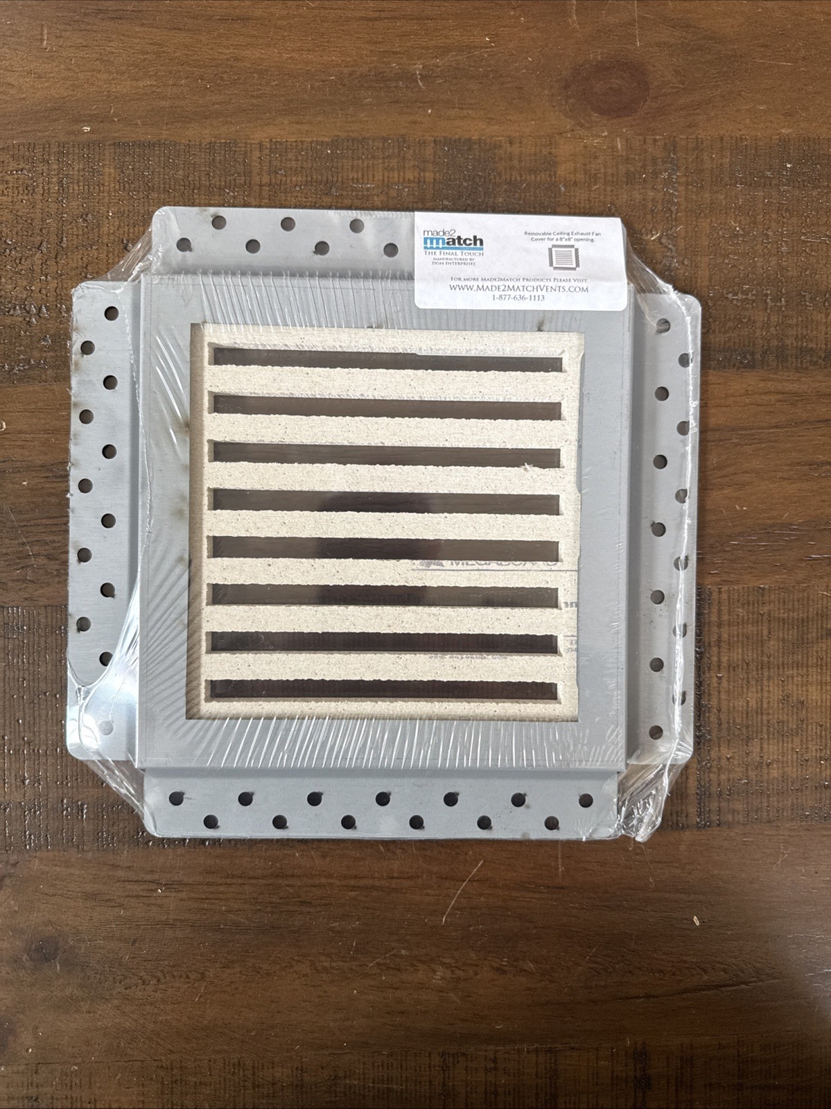 Made2Match MAG-X 8 Removable White Ceiling Exhaust Fan Cover 8”x8”Opening-NEW