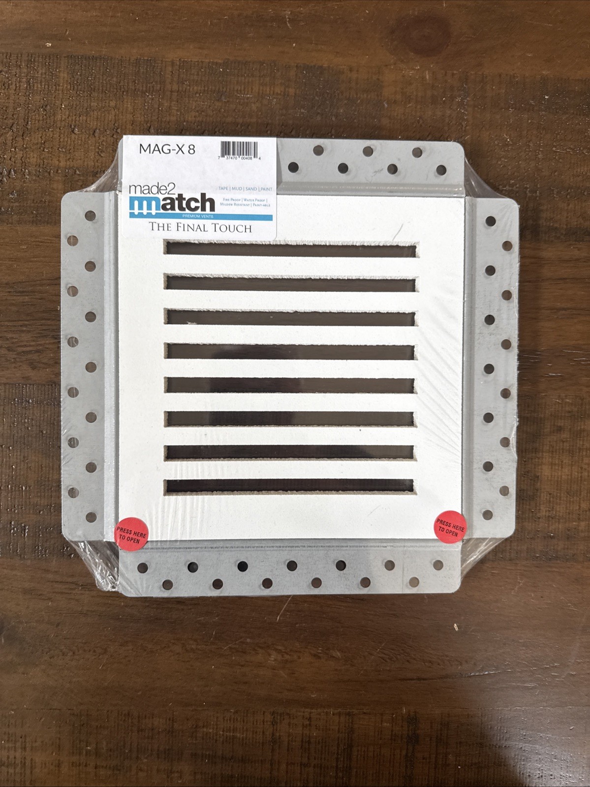 Made2Match MAG-X 8 Removable White Ceiling Exhaust Fan Cover 8”x8”Opening-NEW