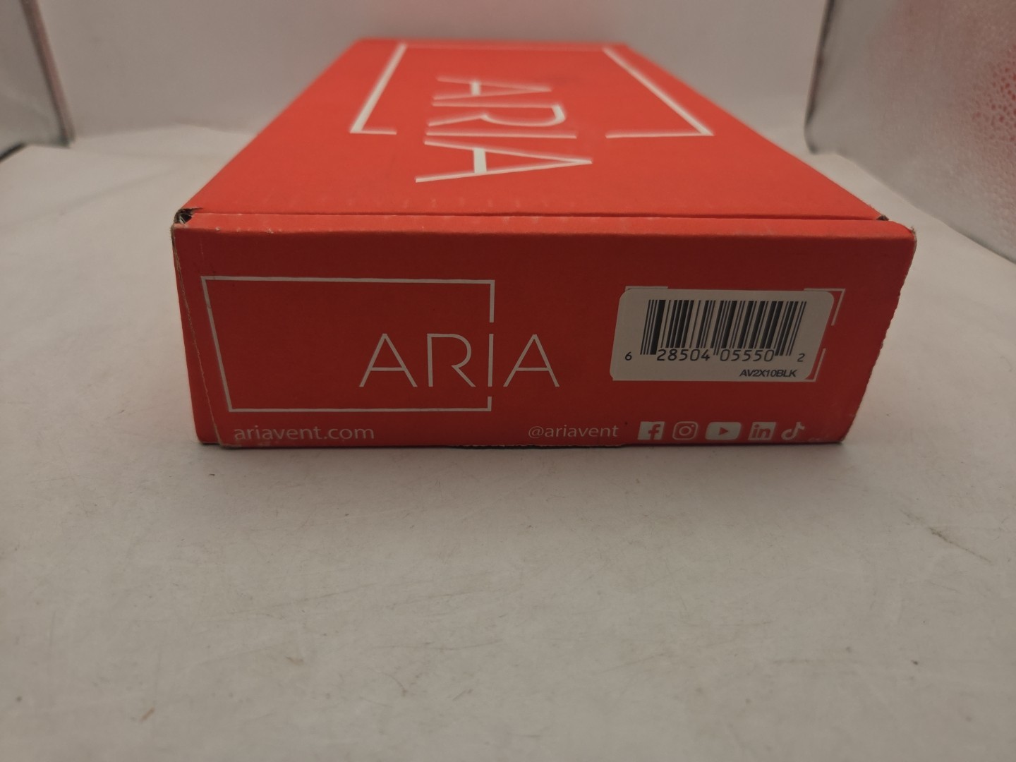 Aria Fittes AV4X14BLK 2×12 IN 1-Way Steel Matte Black Floor Register – NEW OPEN