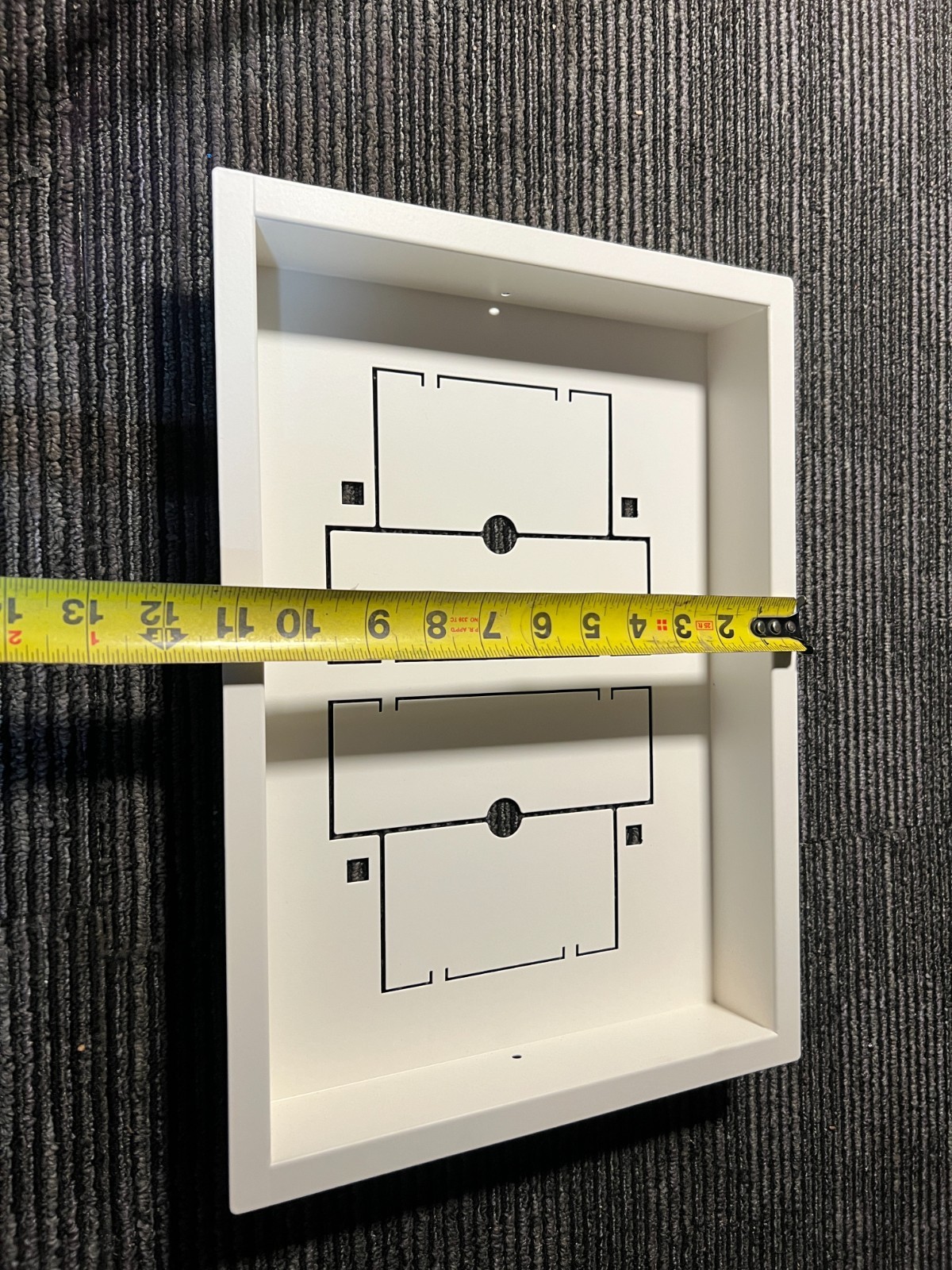 Aria Luxe+ Framed Wall Vent High Performance Return Aria Vent dwfr10x14swh-hp