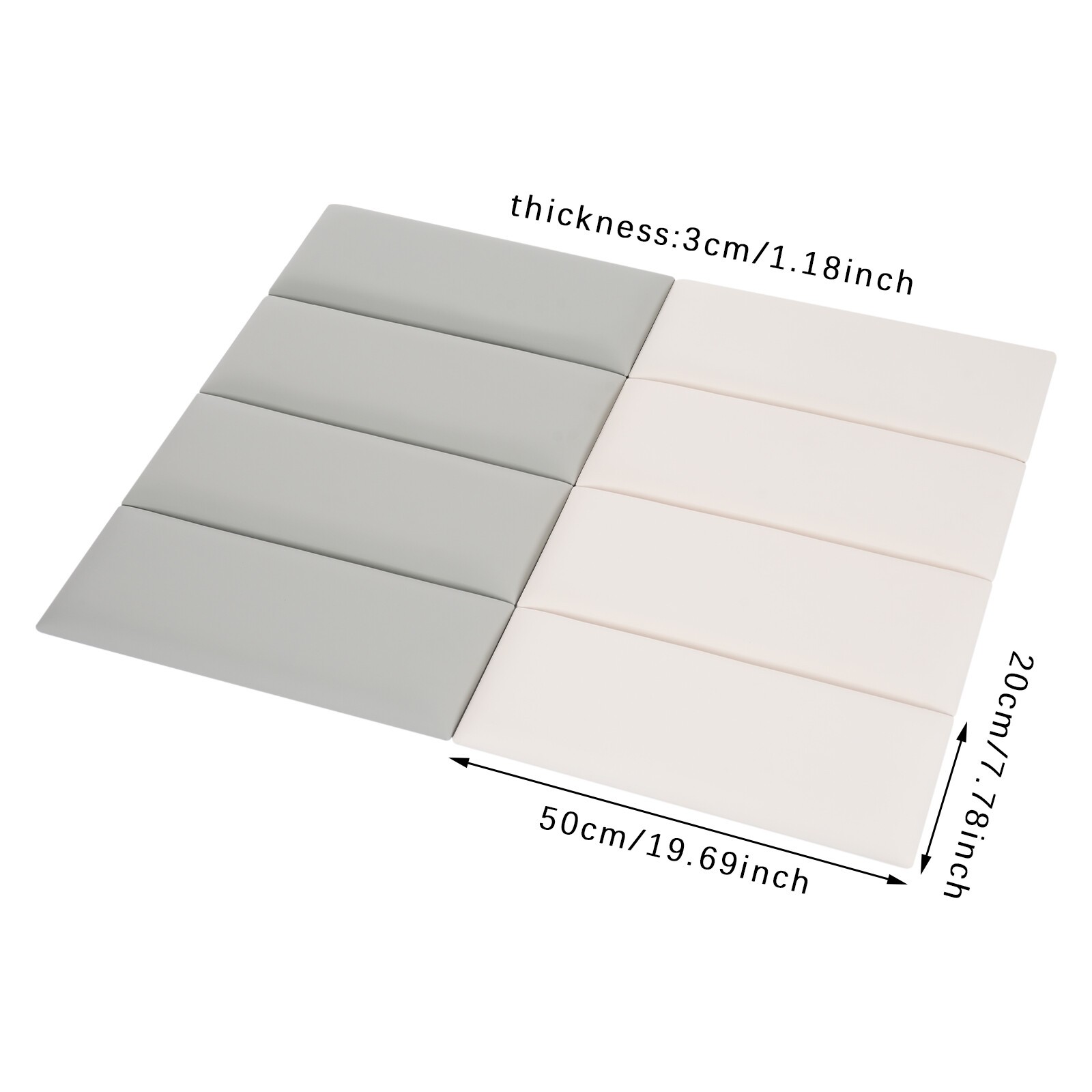 Wall Panels Pack of 8, Self-Adhesive Wall Panel, Wall Padding