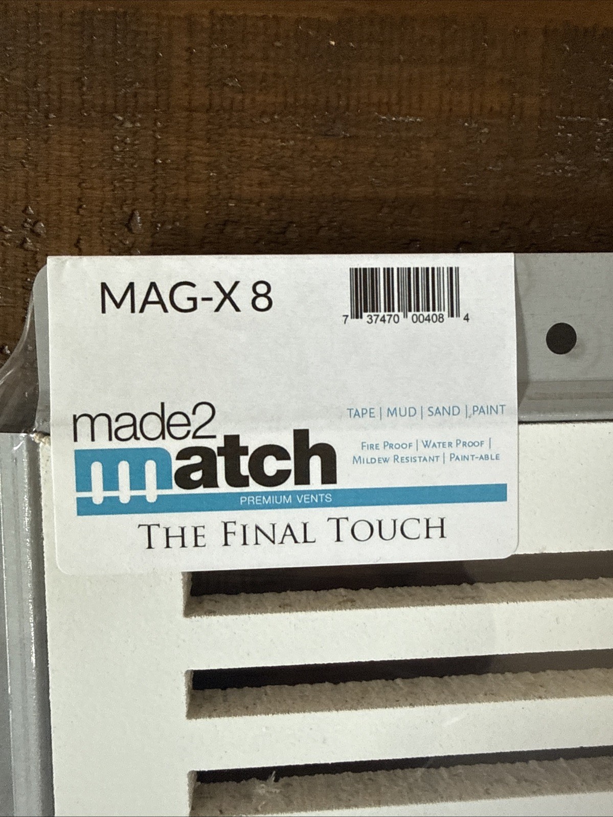 Made2Match MAG-X 8 Removable White Ceiling Exhaust Fan Cover 8”x8”Opening-NEW