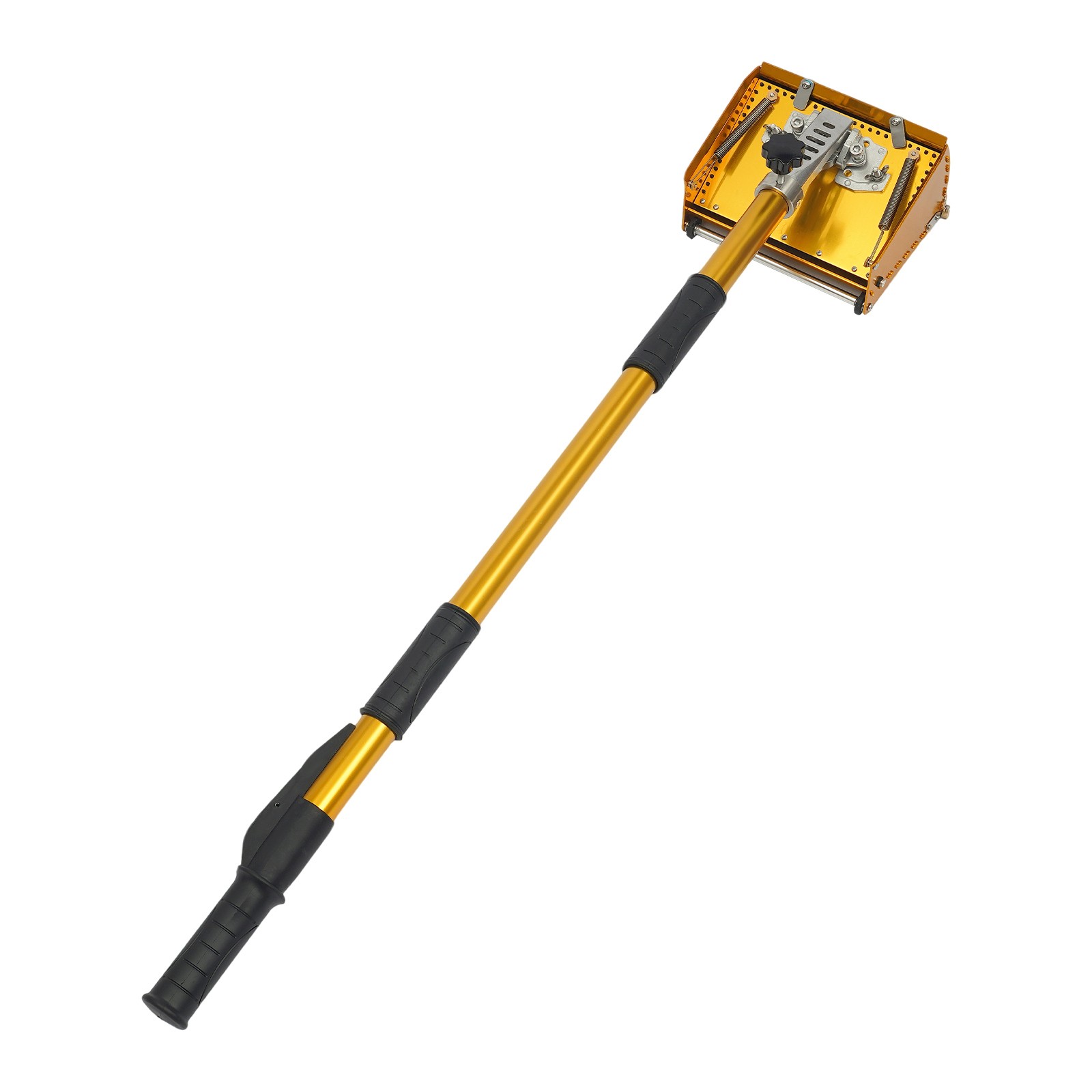 Wallboard Mud Compound Putty Finishing Box Tool, Yellow Metal Wall Painting Tool