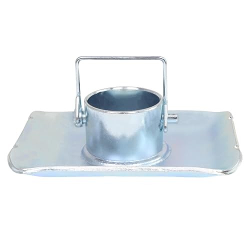 5000lbs Trailer Jack Foot Plate Capacity with Pin Base Replacement for A silver