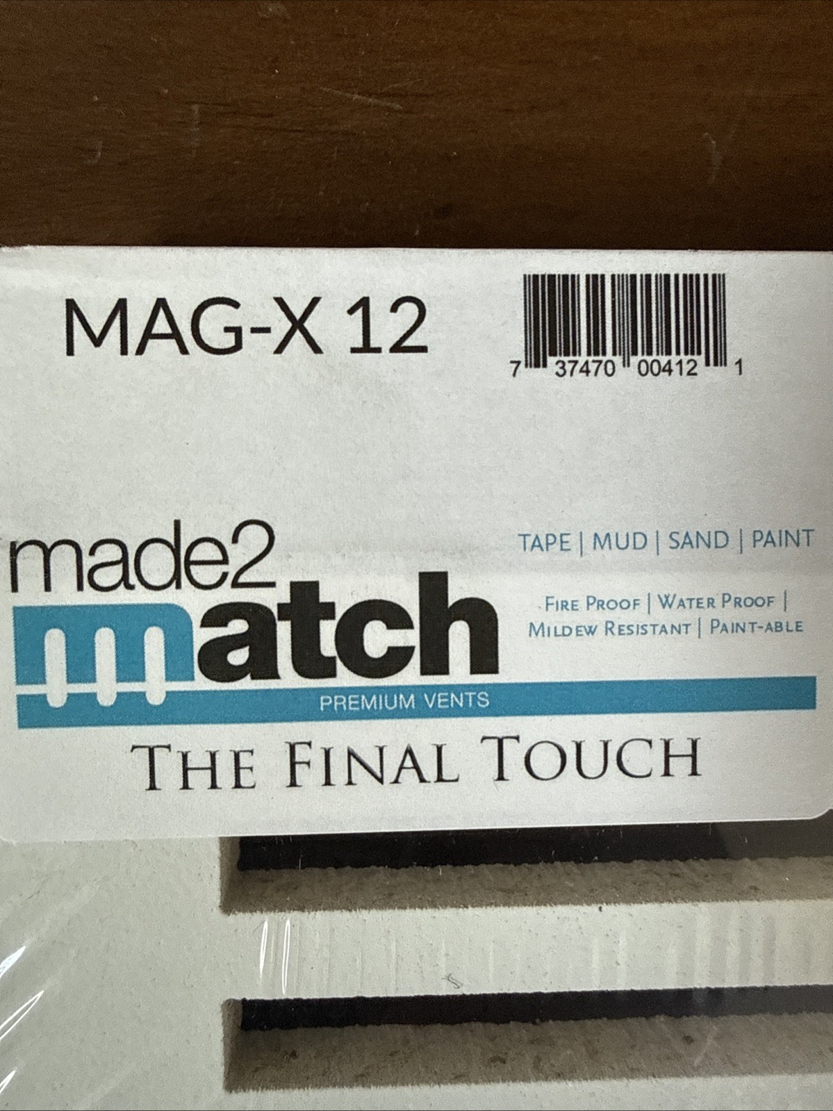 Made2Match MAG-X 12 Removable White Ceiling Exhaust Fan Cover 12”x12”Opening-NEW