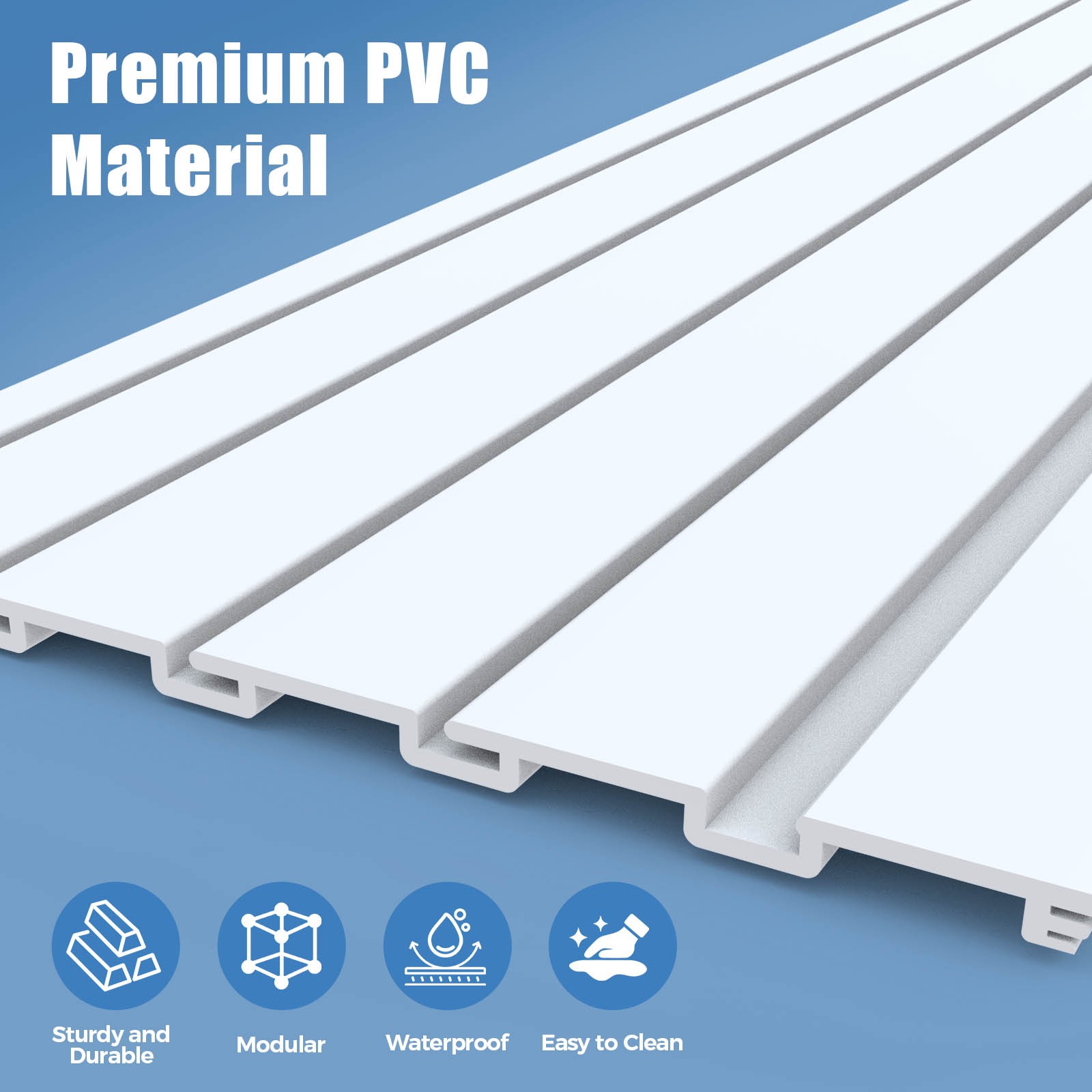 Heavy Duty Slat Wall Paneling Sheets for Garage Storage and Organizer Storage