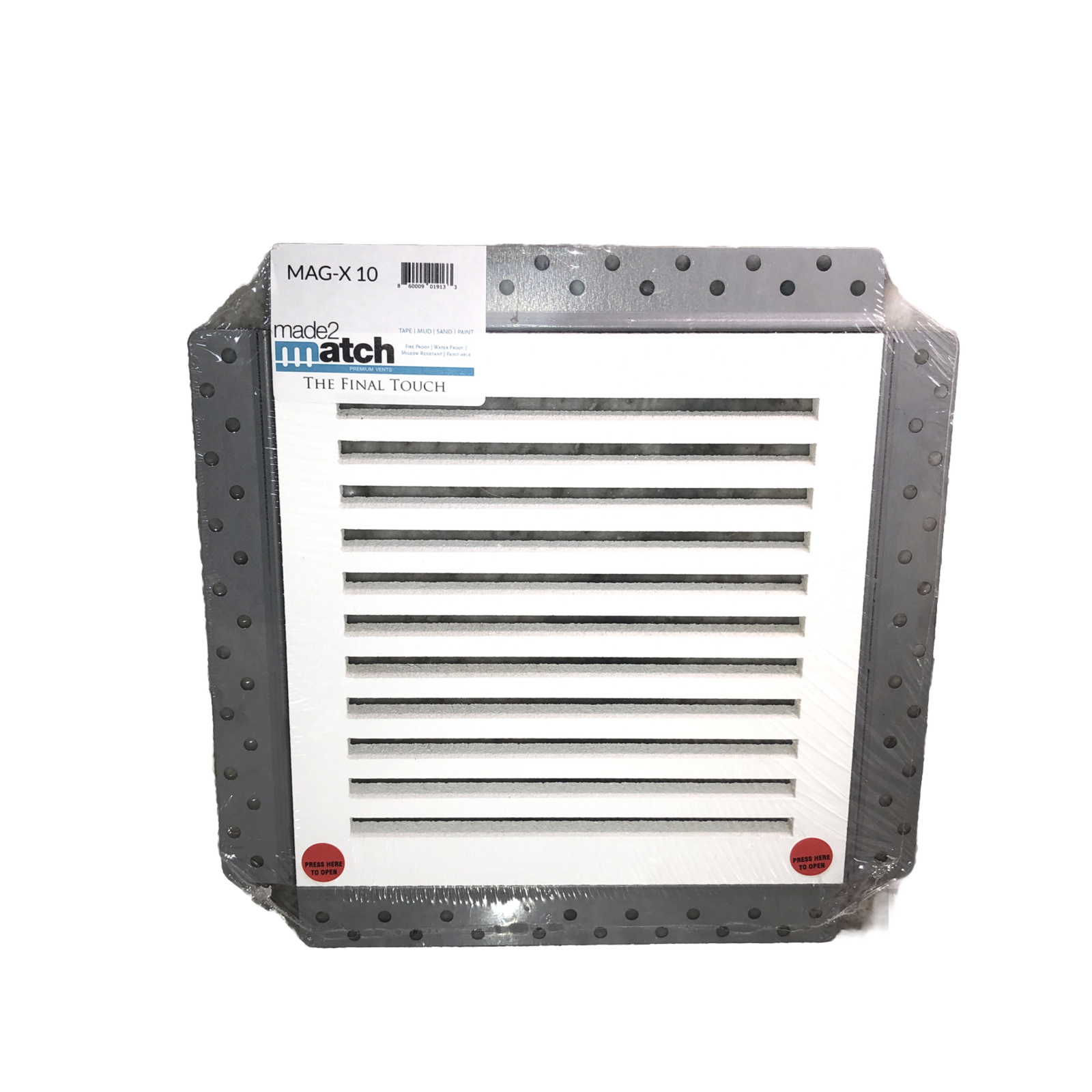 Made2Match MAG-X 10 Removable White Ceiling Exhaust Fan Cover 10”x10”Opening-NEW