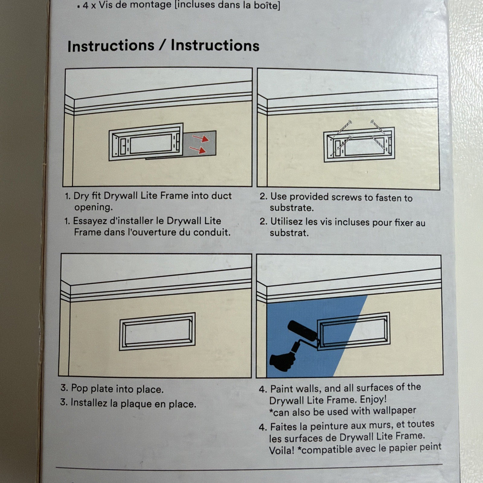 Aria Lite Framed Wall Vent