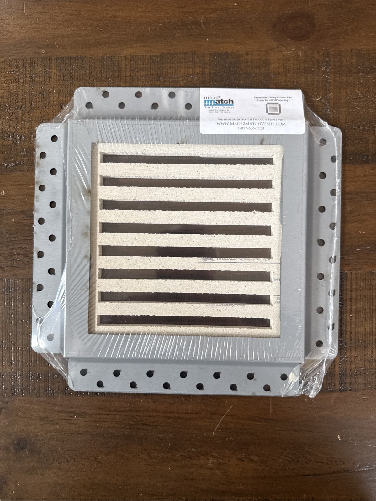 Made2Match MAG-X 8 Removable White Ceiling Exhaust Fan Cover 8”x8”Opening-NEW