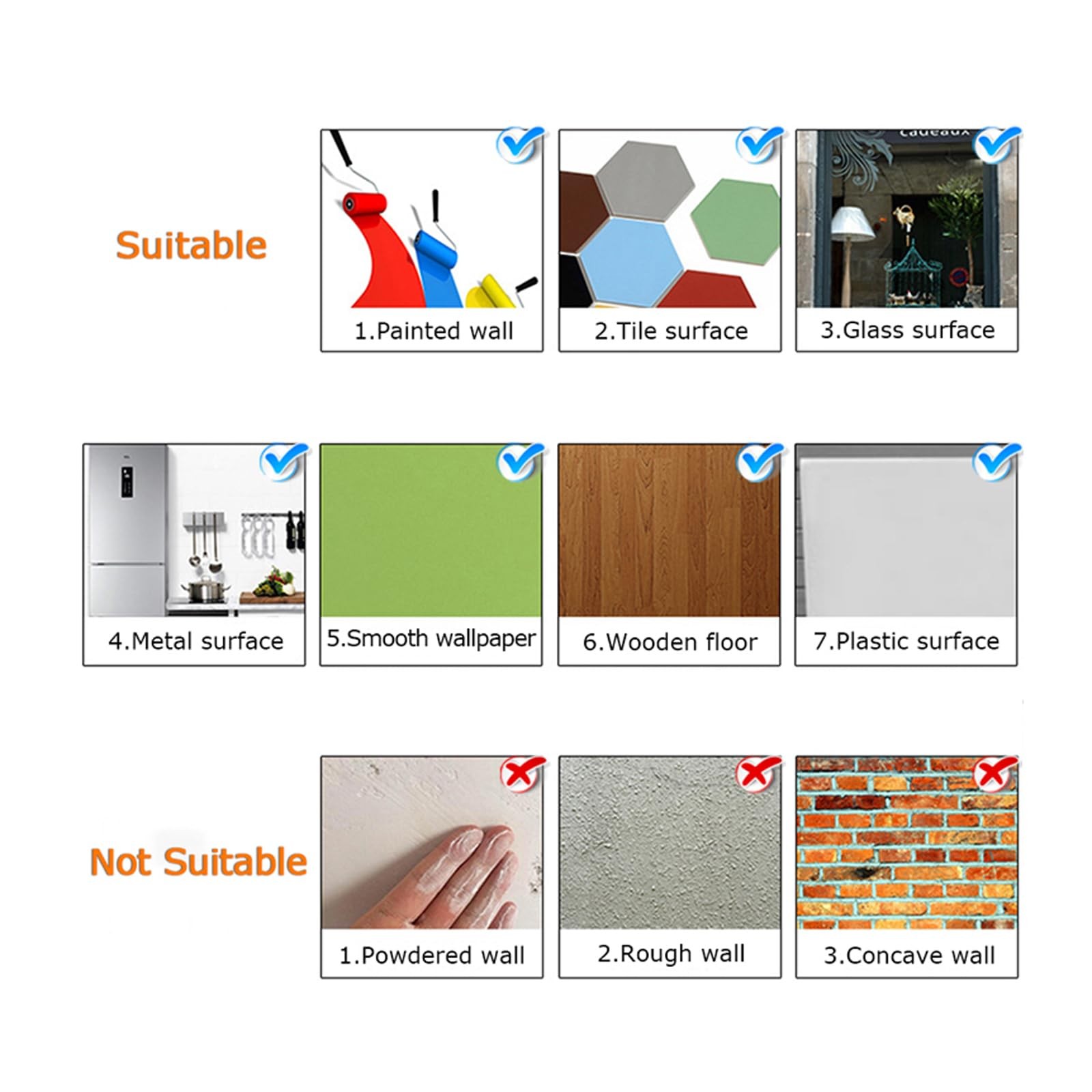 szgwtk 3D Wall Panels Faux Brick 10PCS 30x30cm Foam PVC Self Adhesive