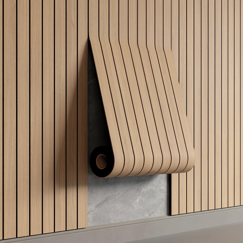 Yu Li 3Dh Peel And Stick Pvc Slat Wall Panel 236X15.75 Self-Adhesive Thick Faux