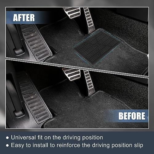 X AUTOHAUX Universal Car Vehicles Trucks Floor Carpet Mat Patch Heel Scuff