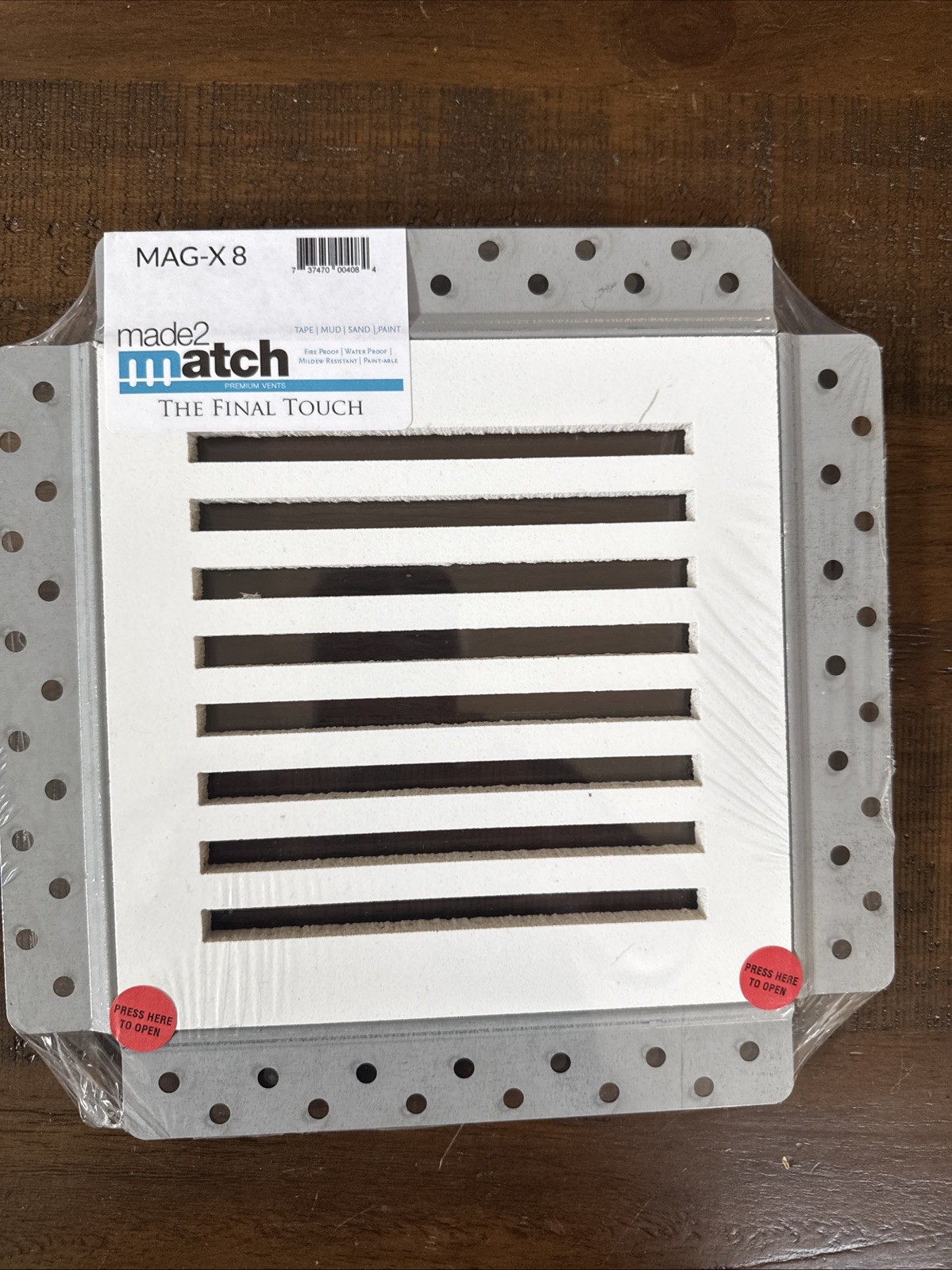 Made2Match MAG-X 8 Removable White Ceiling Exhaust Fan Cover 8”x8”Opening-NEW