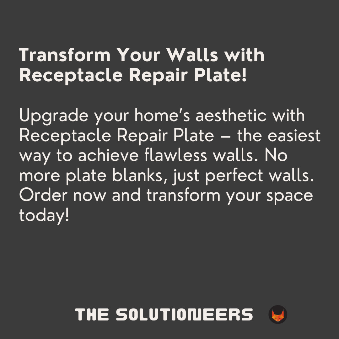 WallFixer Outlet Patch Plate – Single Gang Electrical Box Hole Repair – USA Made