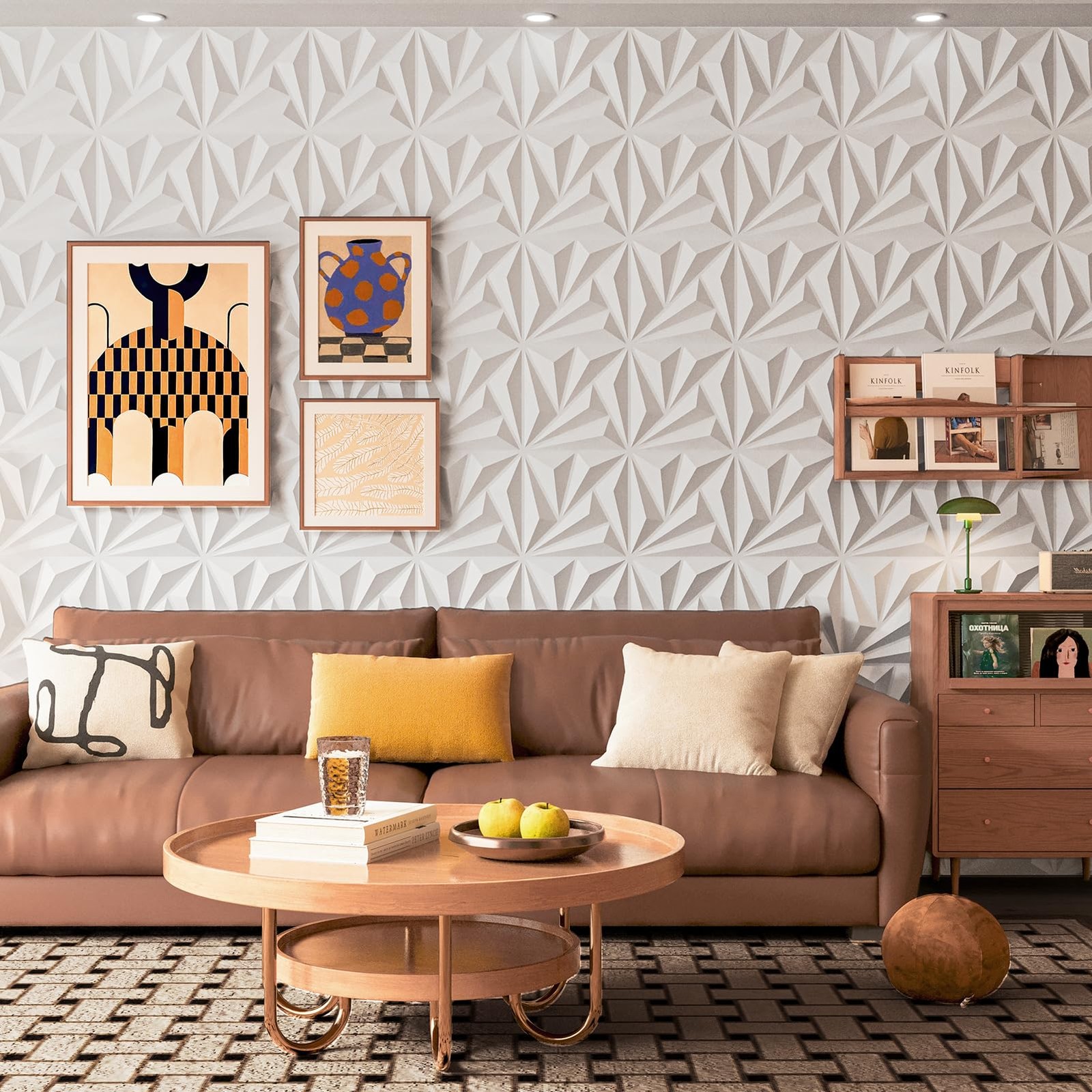 Art3d 20 Pack Decorative 3D Wall Panels 19 Sq.feet PVC Interior Wall Décor 11.8x