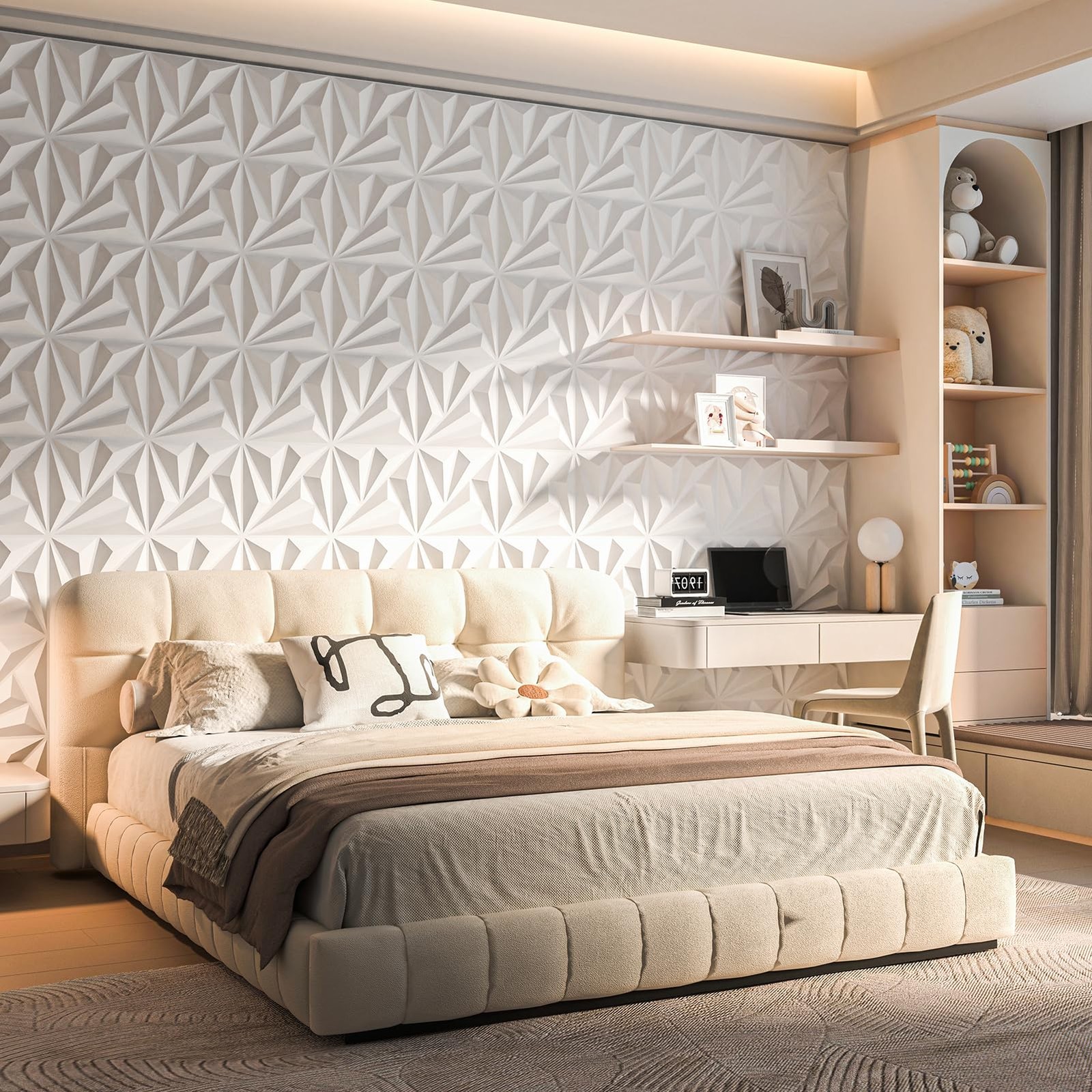 Art3d 20 Pack Decorative 3D Wall Panels 19 Sq.feet PVC Interior Wall Décor 11.8x