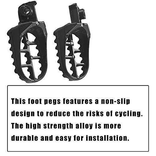 Aluminium Footpegs Foot Pegs Foot Rest Replacement for Dirtbike 50 70 90 110