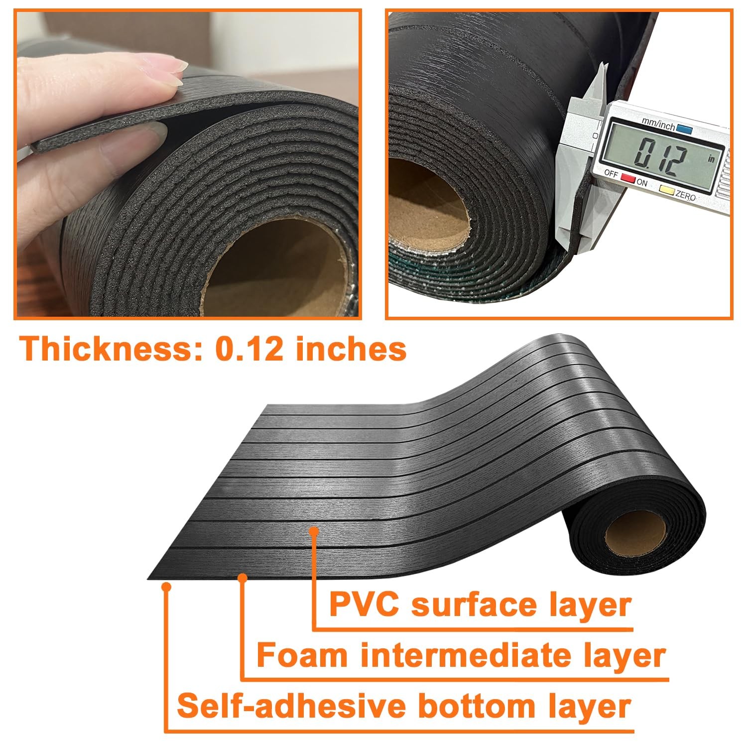 Yll Yll Pvc Slat Wall Panel Peel And Stick 236X 15.7 Faux Black Wood Grain Slat