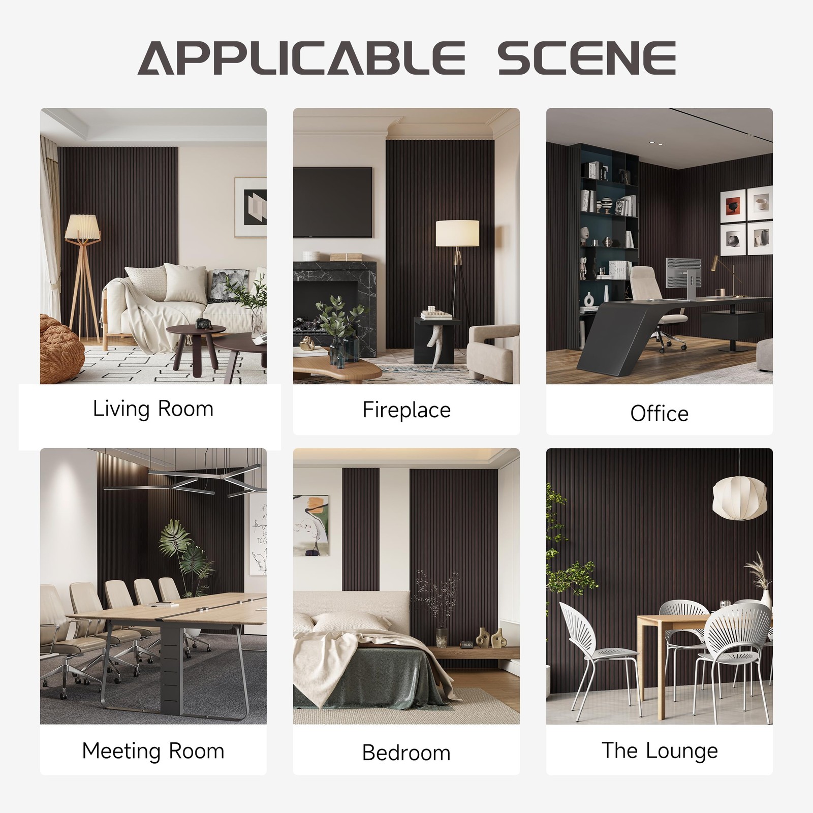 Pohare Wood Slat Wall Panels 2 Pack 8 X 1 Ft Decorative Wood Panels For