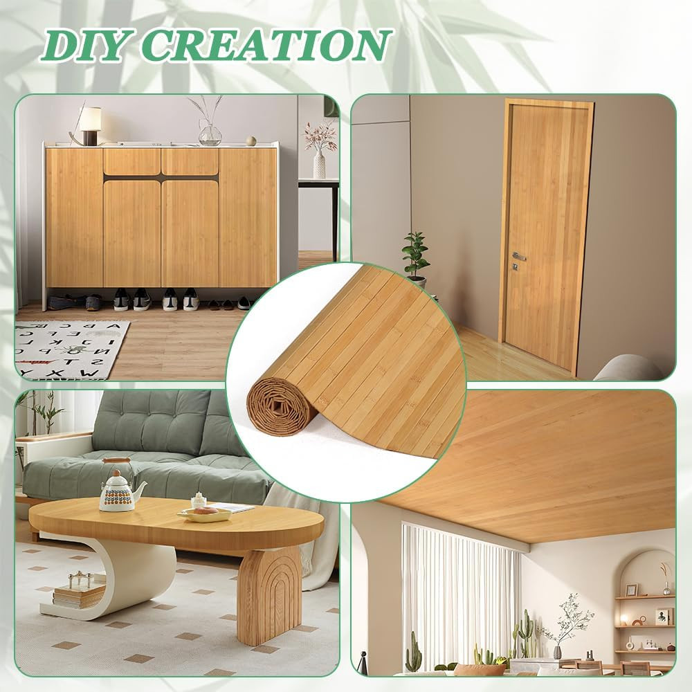 Carbonized Bamboo Wall Panel 48″ H x 96″ W for Home Decor and Cladding