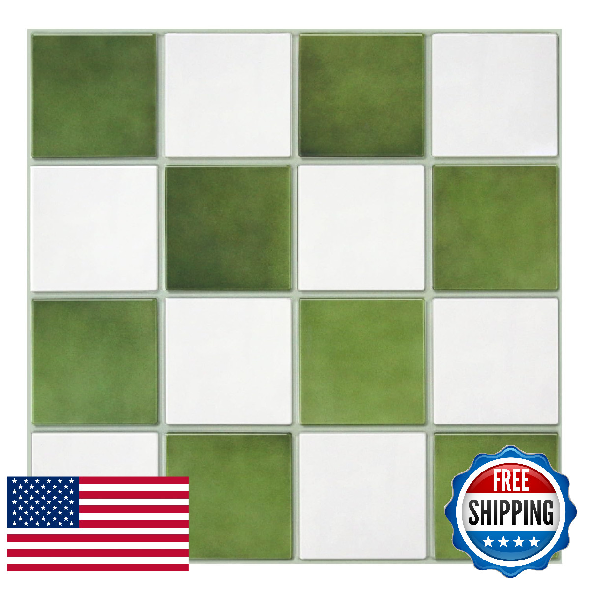 Commomy 10 Pcs Matte 3D Peel and Stick Tile 11.8″x11.8″ Ultralight PVC Square Pe