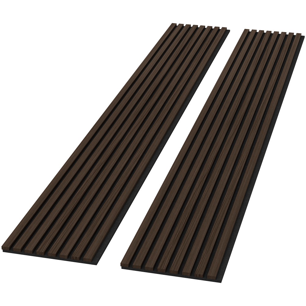 2pcs Wall Panels Acoustic Solid Wood Soundproof Wall Panels Wood Slat Wall Panel