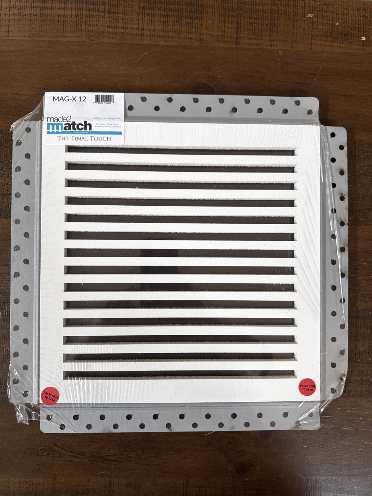 Made2Match MAG-X 12 Removable White Ceiling Exhaust Fan Cover 12”x12”Opening-NEW