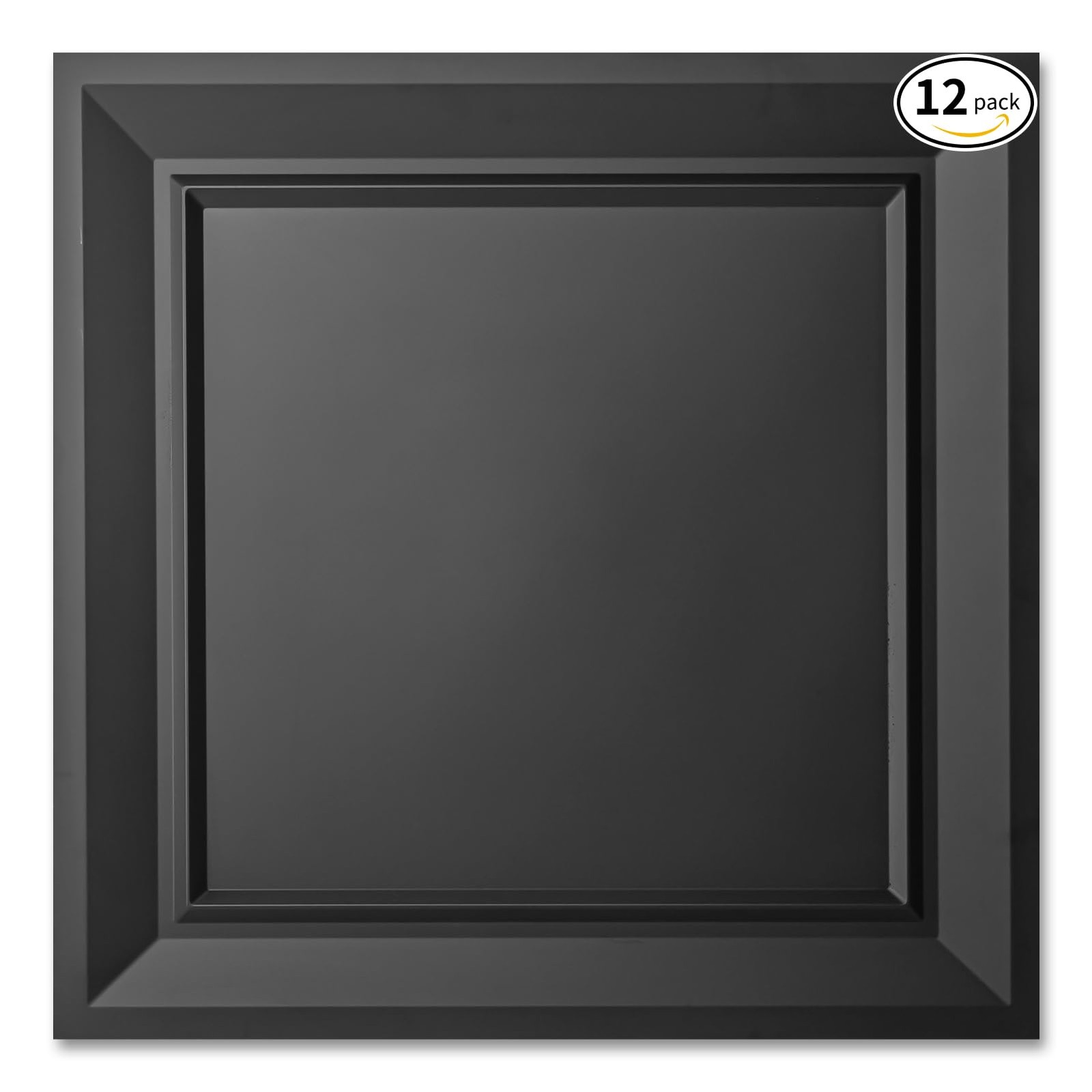 Art3d 24×24 PVC 3D Wall Drop Ceiling Tiles 12-Pack Fire Rated Washable 48 sq ft