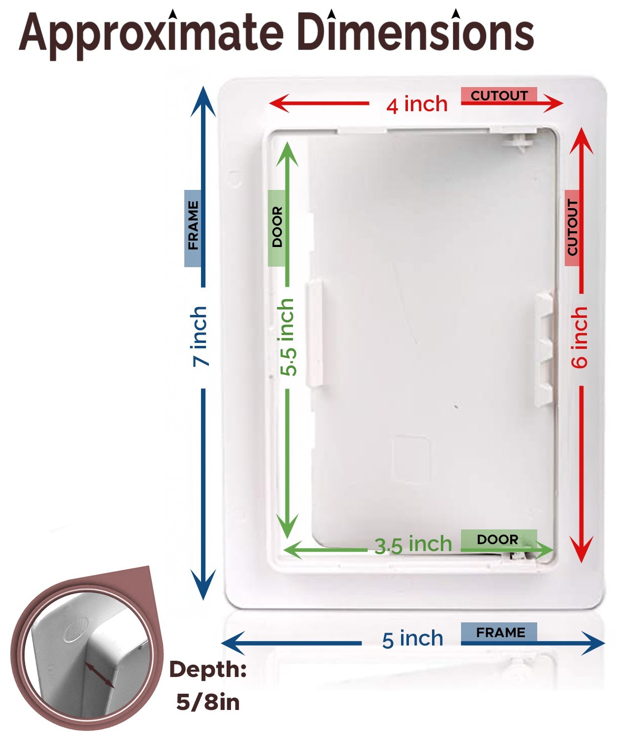 Morvat 4×6 Access Panel with Door for Drywall & Ceiling