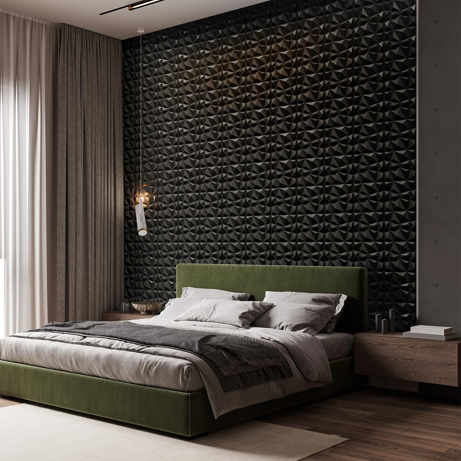 INMOZATA 3D Wall Panels for Interior Wall Decor, 33 Pack 12 x 12 Inch Decorative