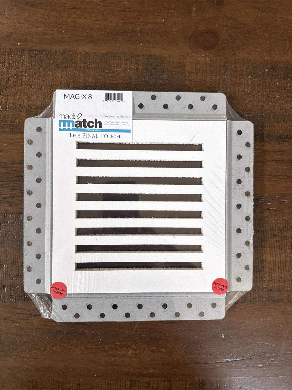 Made2Match MAG-X 8 Removable White Ceiling Exhaust Fan Cover 8”x8”Opening-NEW