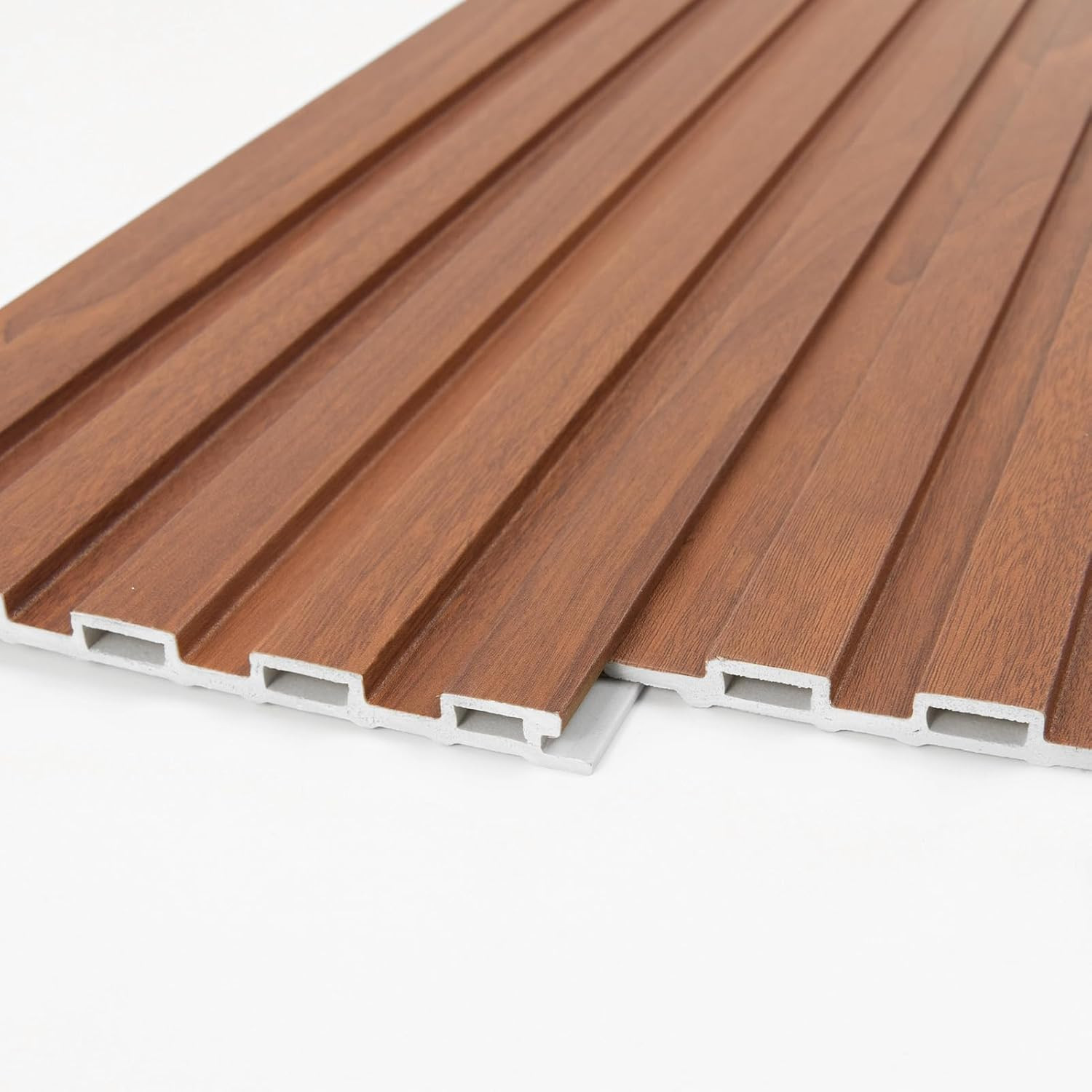 WPC Wainscoting Panels, 16-Pack 48 X 6 Inch 3D Wall Accents for Interior Wall De