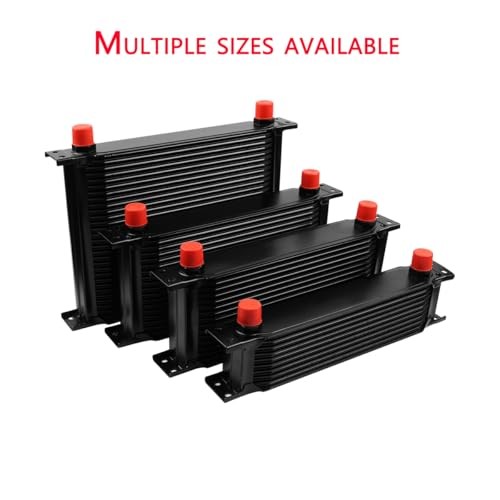 19 Row Oil Cooler 10AN Stacked Plate Aluminum Transmission Engine Cooler 19 ROW