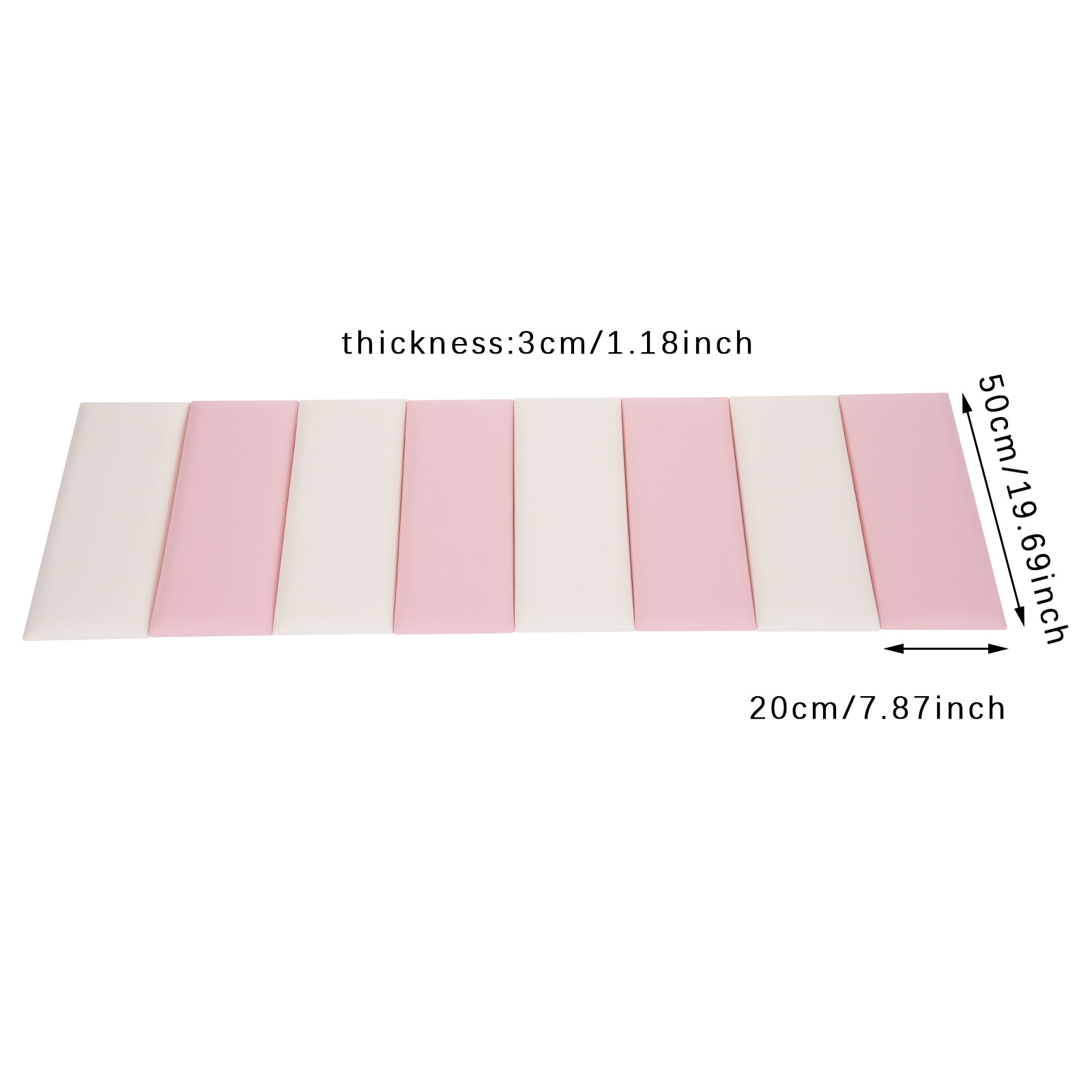 Wall Panels Pack of 8, Self-Adhesive Wall Panel, Anti-collision Wall Padding