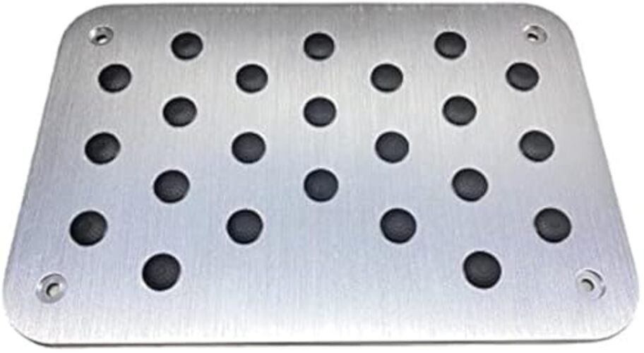 Universal Car Truck Floor Mat Aluminum Alloy Carpet Heel Pad Plate Foot Pedal