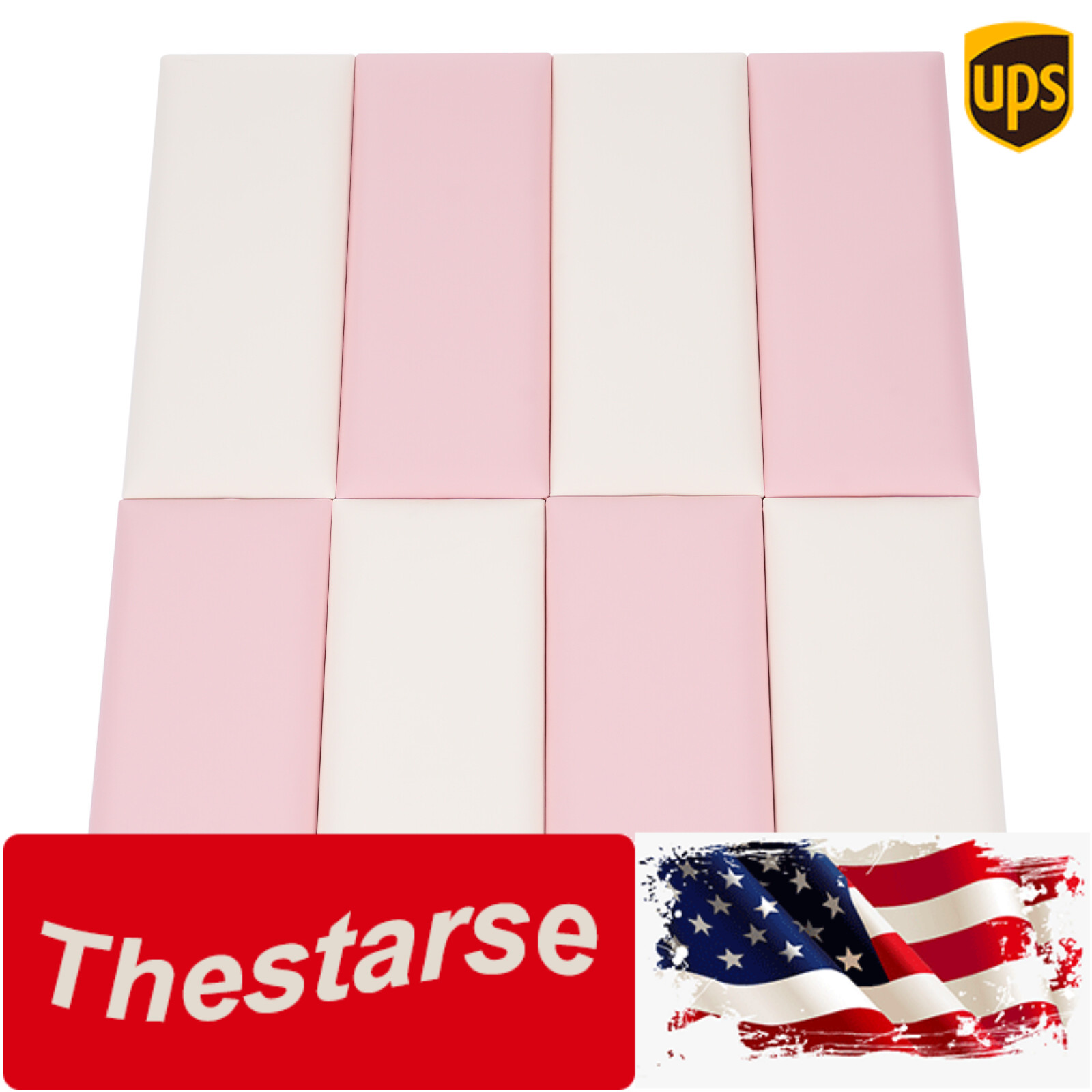 Wall Panels Pack of 8, Self-Adhesive Wall Panel, Anti-collision Wall Padding