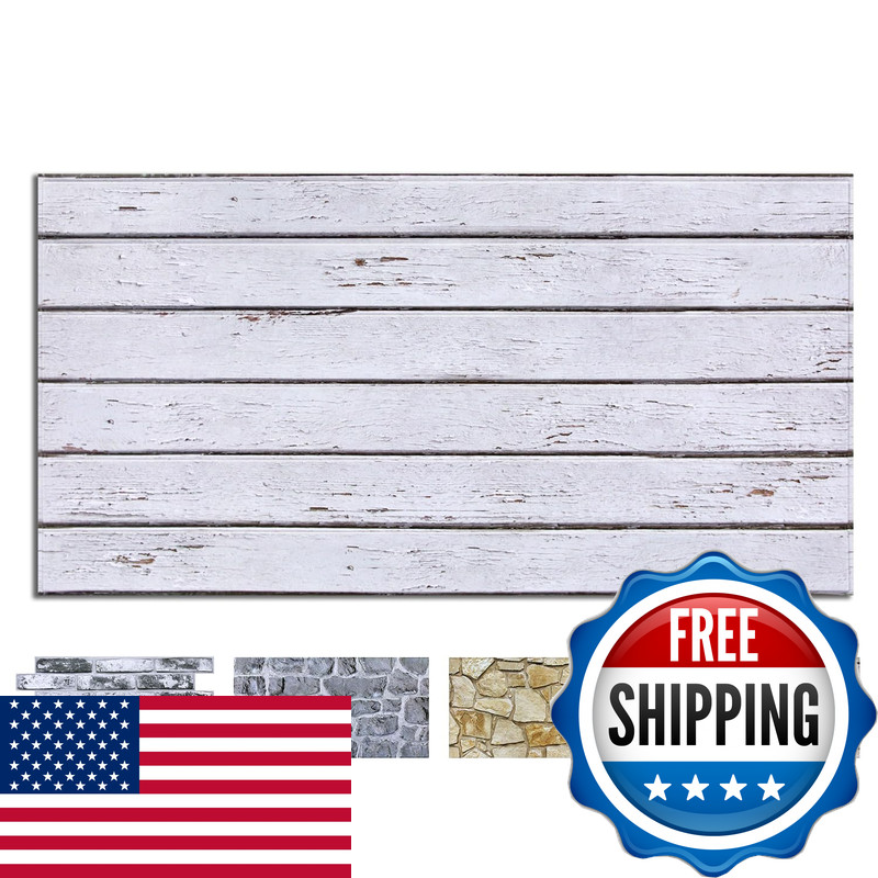 Comstickc 3D Faux Wood Wall Sticker Peel And Stick Wall Covering12 Pcs Of 22.8