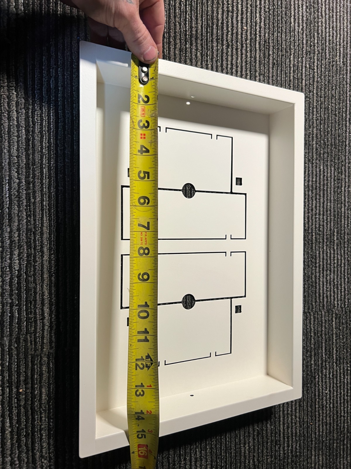 Aria Luxe+ Framed Wall Vent High Performance Return Aria Vent dwfr10x14swh-hp