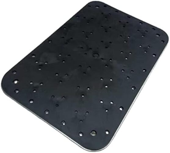 Universal Car Truck Floor Mat Aluminum Alloy Carpet Heel Pad Plate Foot Pedal
