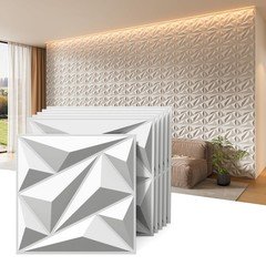 INMOZATA 3D Wall Panels for Interior Wall Decor, 33 Pack 12 x 12 Inch Decorative