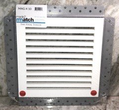 Made2Match MAG-X 10 Removable White Ceiling Exhaust Fan Cover 10”x10”Opening-NEW