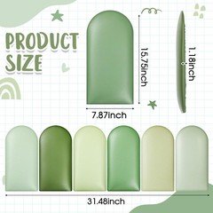 Jetec 6 Pcs Wall Padding for Kids with Autism Playroom Anti Collision 3D 15. 75