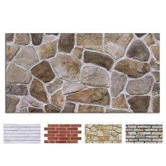 Comstickc 3D Faux Stone Wall Panels Peel And Stick Decorative Tiles 12 Pcs 22.8