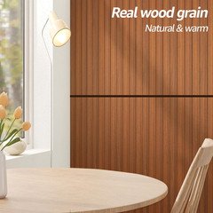 WPC Wainscoting Panels, 16-Pack 48 X 6 Inch 3D Wall Accents for Interior Wall De