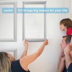 Art3D Pre-Cut Wall Molding Set Of 6 Pcs Ready-To-Assemble Wainscoting Panels