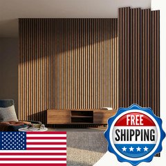 Trekatl Auto Wood Slat Acoustic Panels 4 Pack 94.5X7.9 21Ft 3D Wall Panels