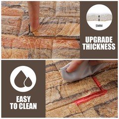 Colarr 60 Pcs 58 Sq Ft 3D Wall Panels Peel And Stick Faux Foam 3D Brick