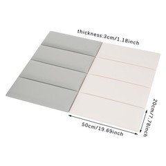 Wall Panels Pack of 8, Self-Adhesive Wall Panel, Wall Padding